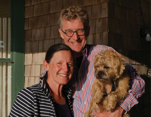 Ridgely Horsey Biddle, her husband Ed and their dog. Link to her story.
