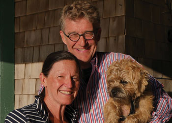 Ridgely Horsey Biddle, her husband Ed and their dog