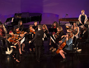 Photo of the orchestra. Link to Donor-Advised Fund